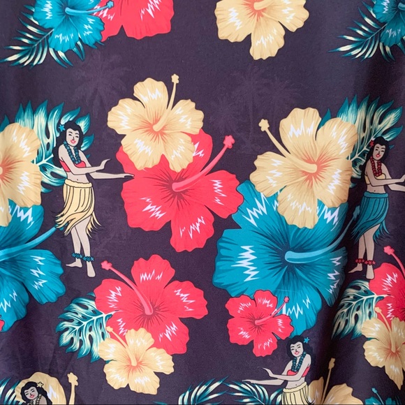 ACE VENTURA Pet Detective Hula Girl Hawaiian Shirt - Picture 3 of 7